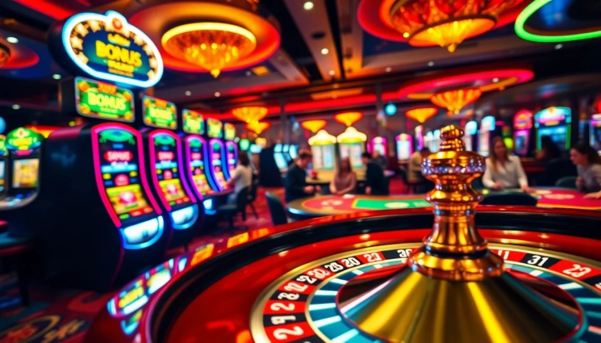 Experience the thrill of winning at jogoluck.bet, where poker chips and a roulette wheel create an exciting casino atmosphere.